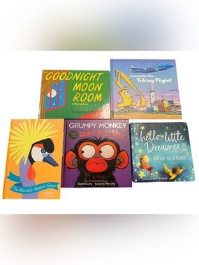 Assorted Kids Board Books Set - Lot of 5 Colorful Picture Books